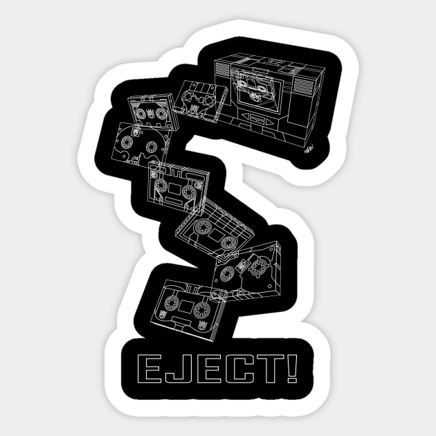 Soundwave: Eject! (schematic 2) Sticker by NDVS